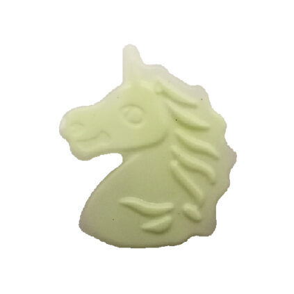 Veilleuse phosphorescente en forme de tête de licorne