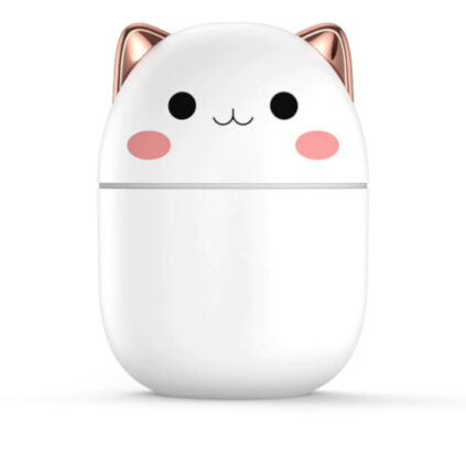 Humidificateur en forme de chat de couleur blanc